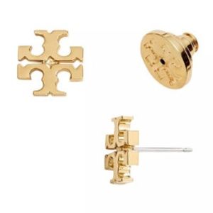 Tory Burch earrings logo gold earrings